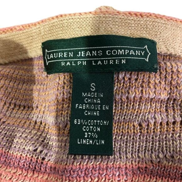 Ralph Lauren Women's Boat Neckline Abstract Pattern Knitted Shirt Size S - Picture 5 of 10